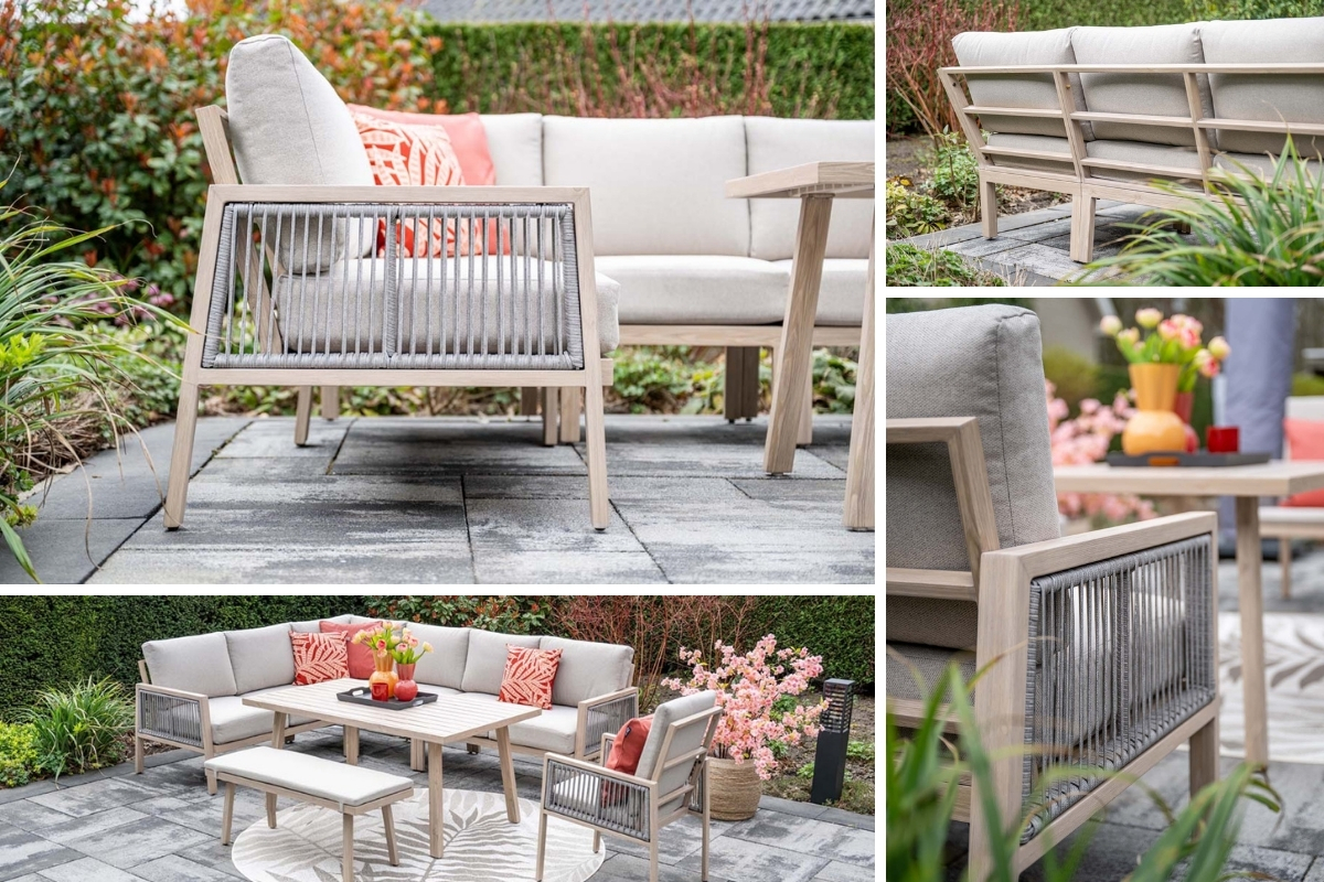Brittany wood-effect outdoor dining furniture